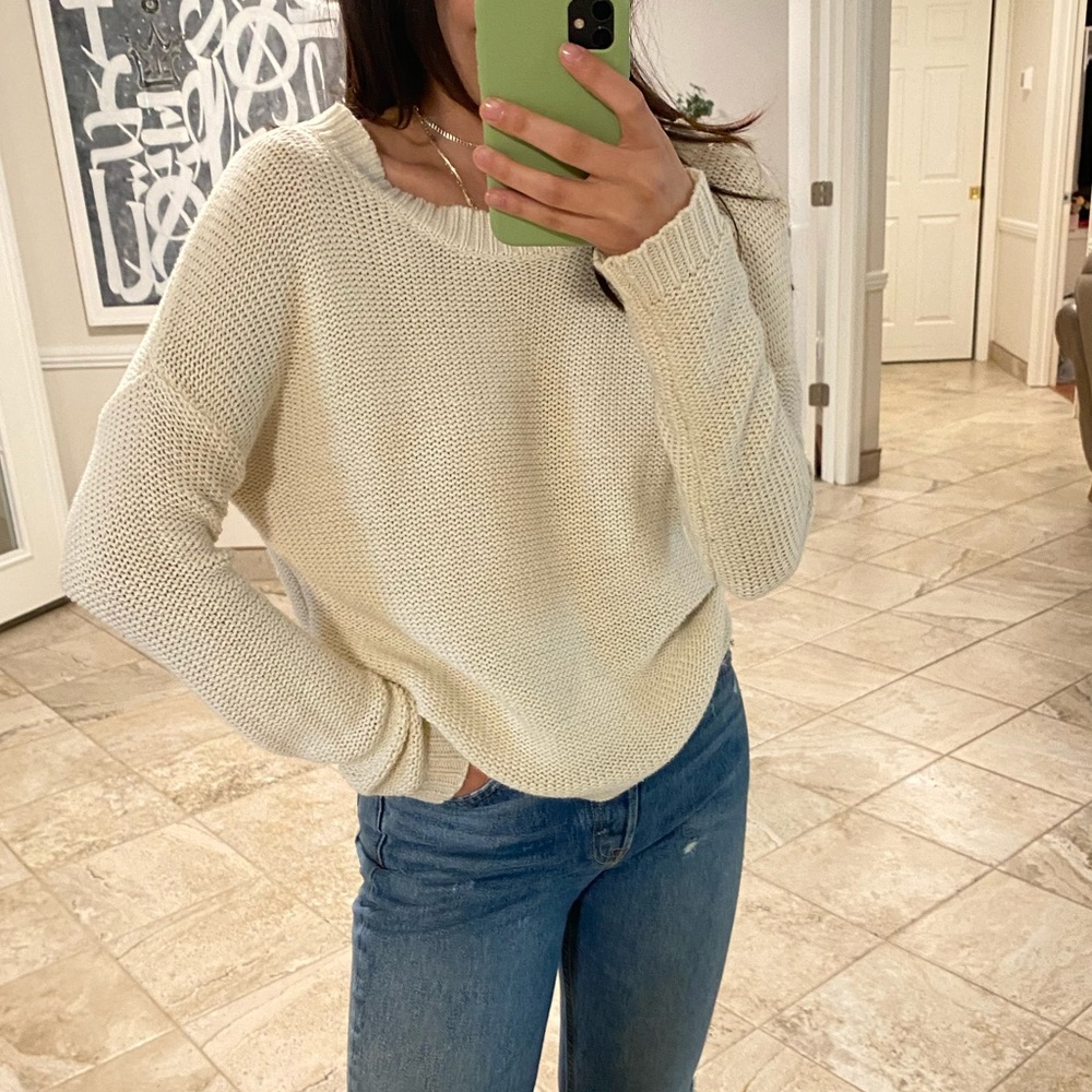 Forever 21 Cream Sweater